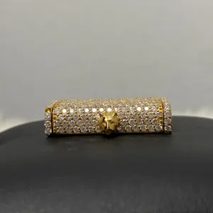 10K Yellow Gold Diamond Sleek Lock Ct Dia / 10.5gr / 12.5mm