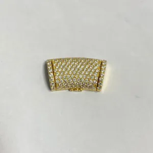 10K Yellow Gold Diamond Sleek Lock Ct Dia / 5.2gr / 11.5mm / 0.8in