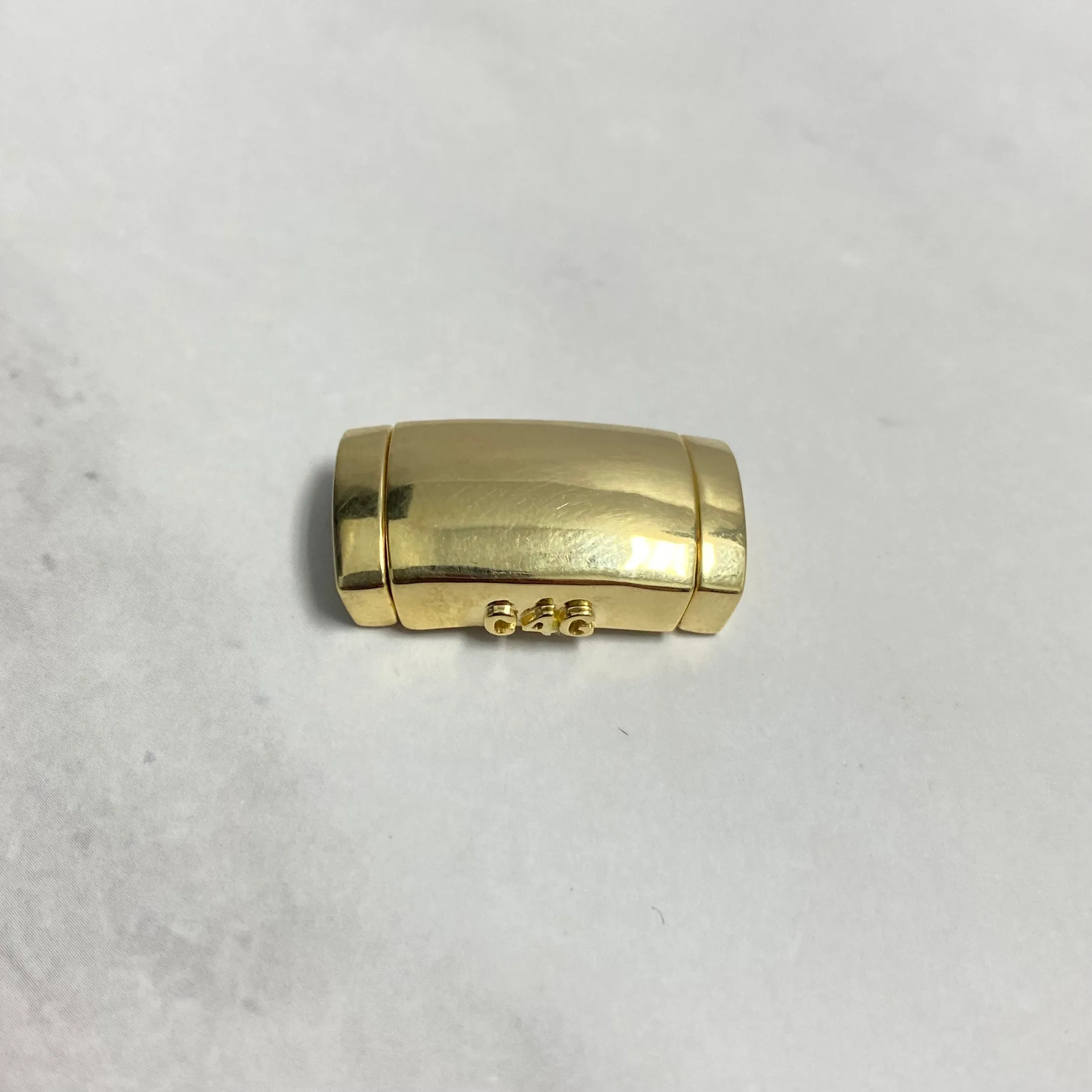 10K Yellow Gold Plain Sleek Lock / 12.6gr / 13mm / 0.9in