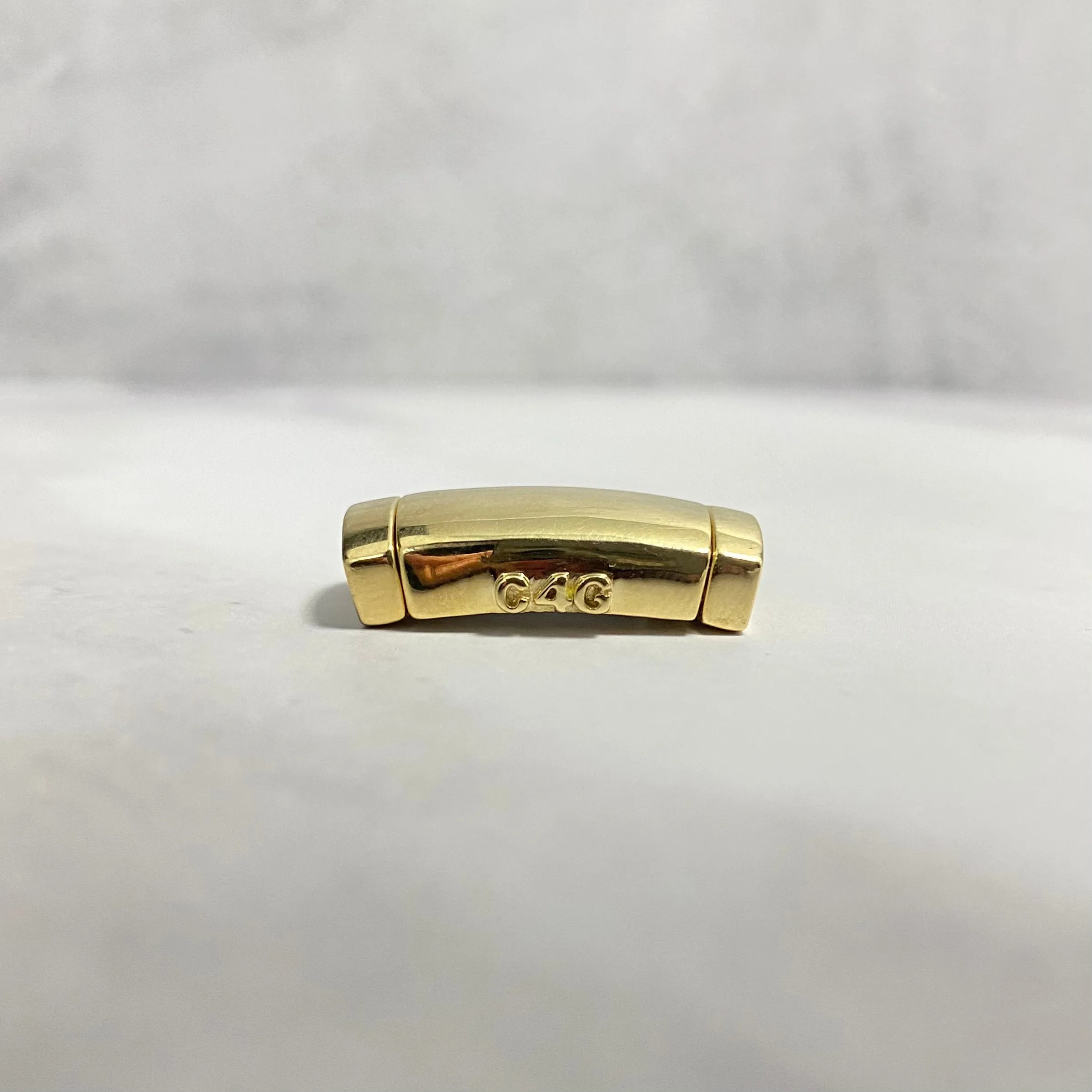 10K Yellow Gold Plain Sleek Lock / 12.6gr / 13mm / 0.9in