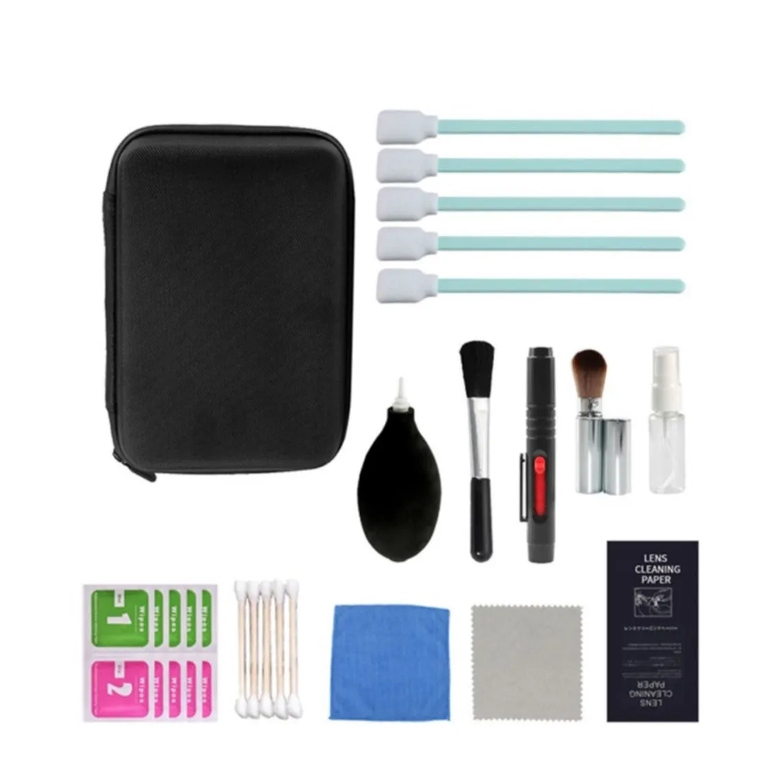 (32-piece set) DSLR camera and GoPro cleaning set lens cleaner with microfiber cloth / bellows / cleaning cloth and storage box