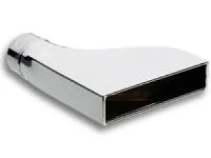 7.75" x 1.875" Rectangular Stainless Steel Tip (Camaro Style) 2.25" inlet by Vibrant Performance