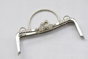 9" Metal Handle Purse Frame Vintage Clutch Bag Making Supplier 23cm x 9cm