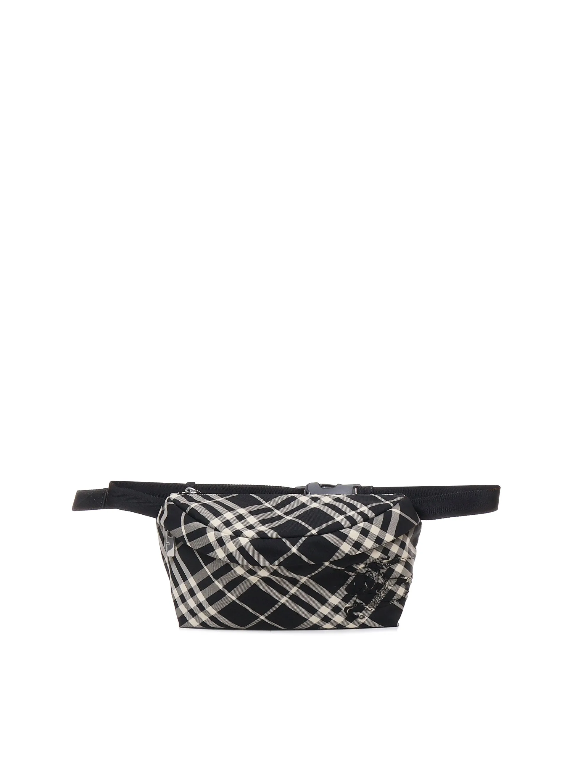 Adjustable Cotton Waist Bag in Black