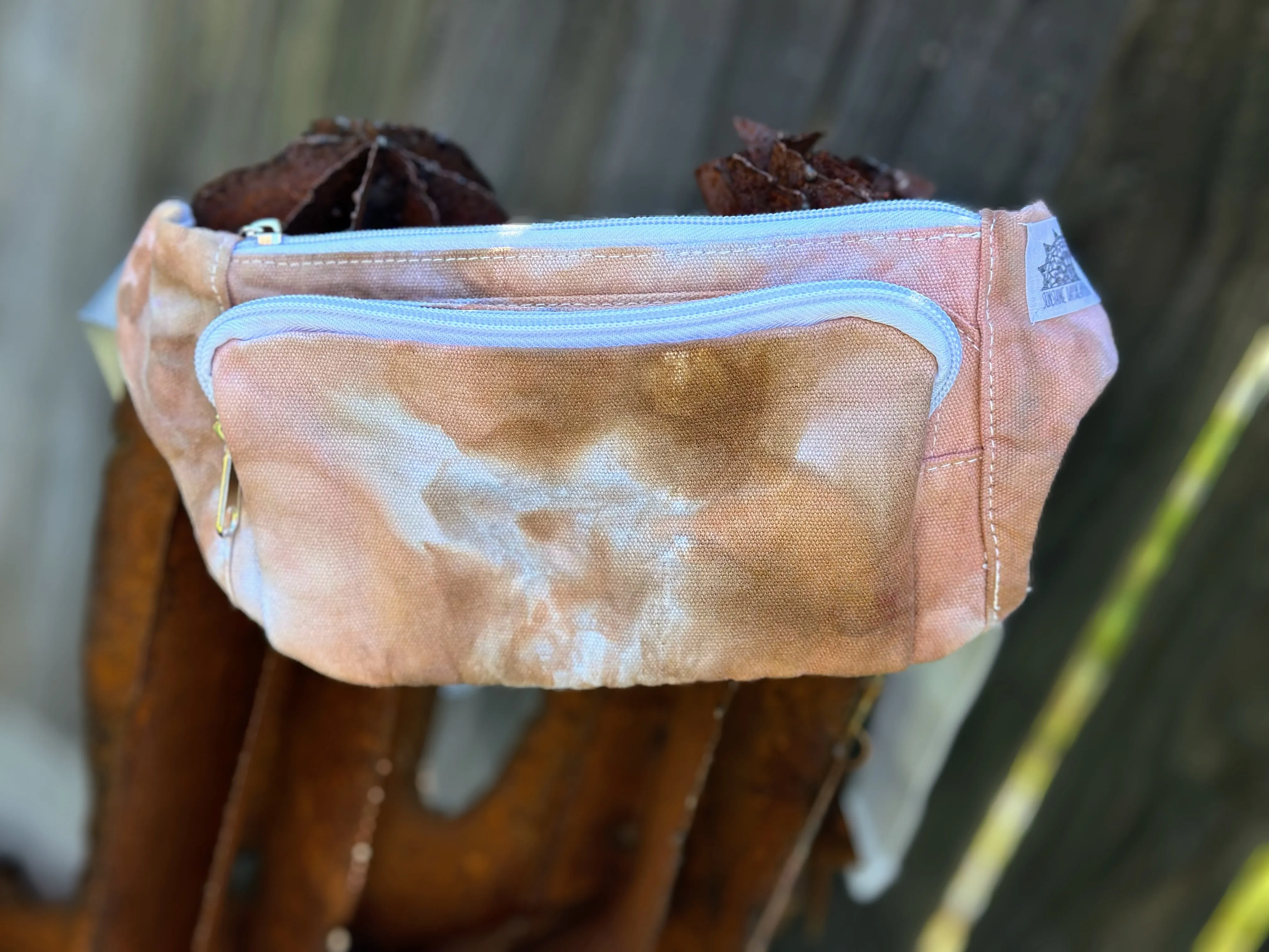 Adult Ice Dyed Fanny Pack in ‘Desert Sand’