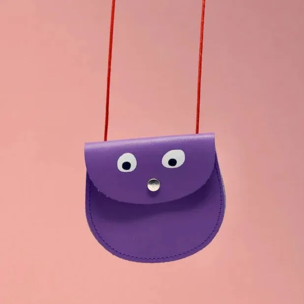 Ark Colour Design Lilac Googly Eye Pocket Purse