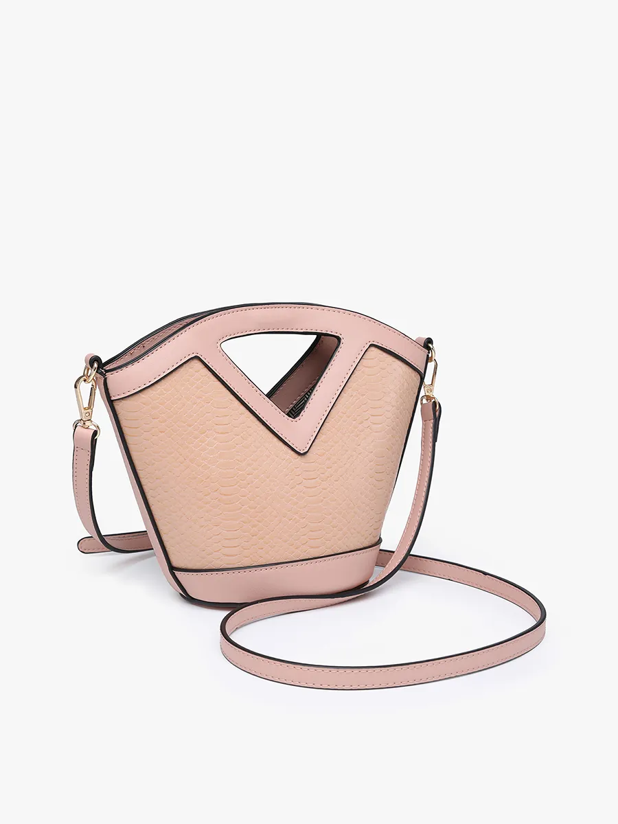 Ashlyn Vegan Snake Bucket Bag