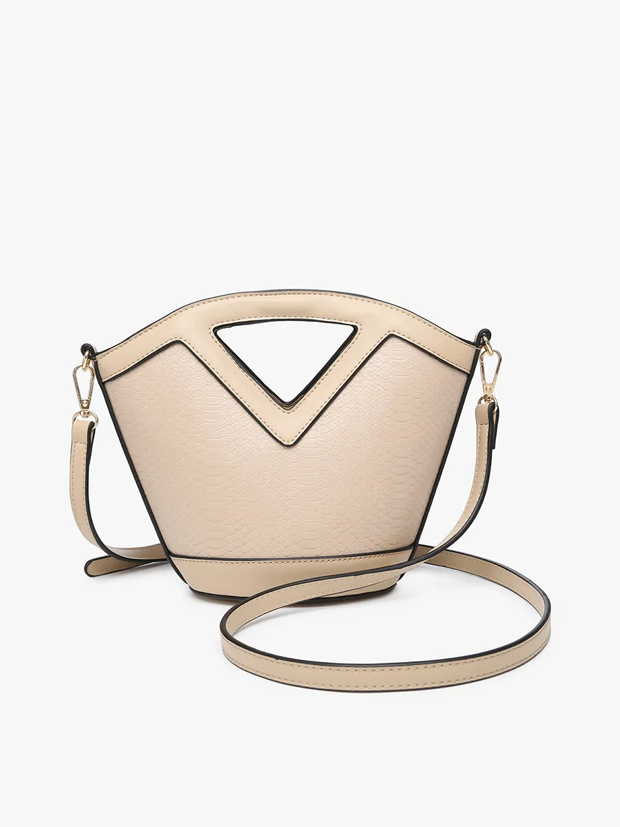 Ashlyn Vegan Snake Bucket Bag