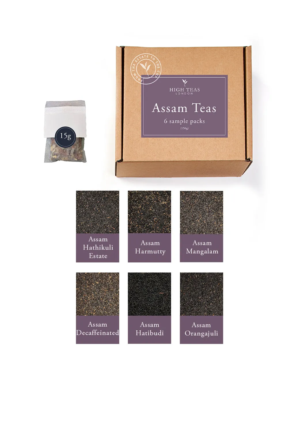 Assam Tea Mini Sample Box (6 x 15g)