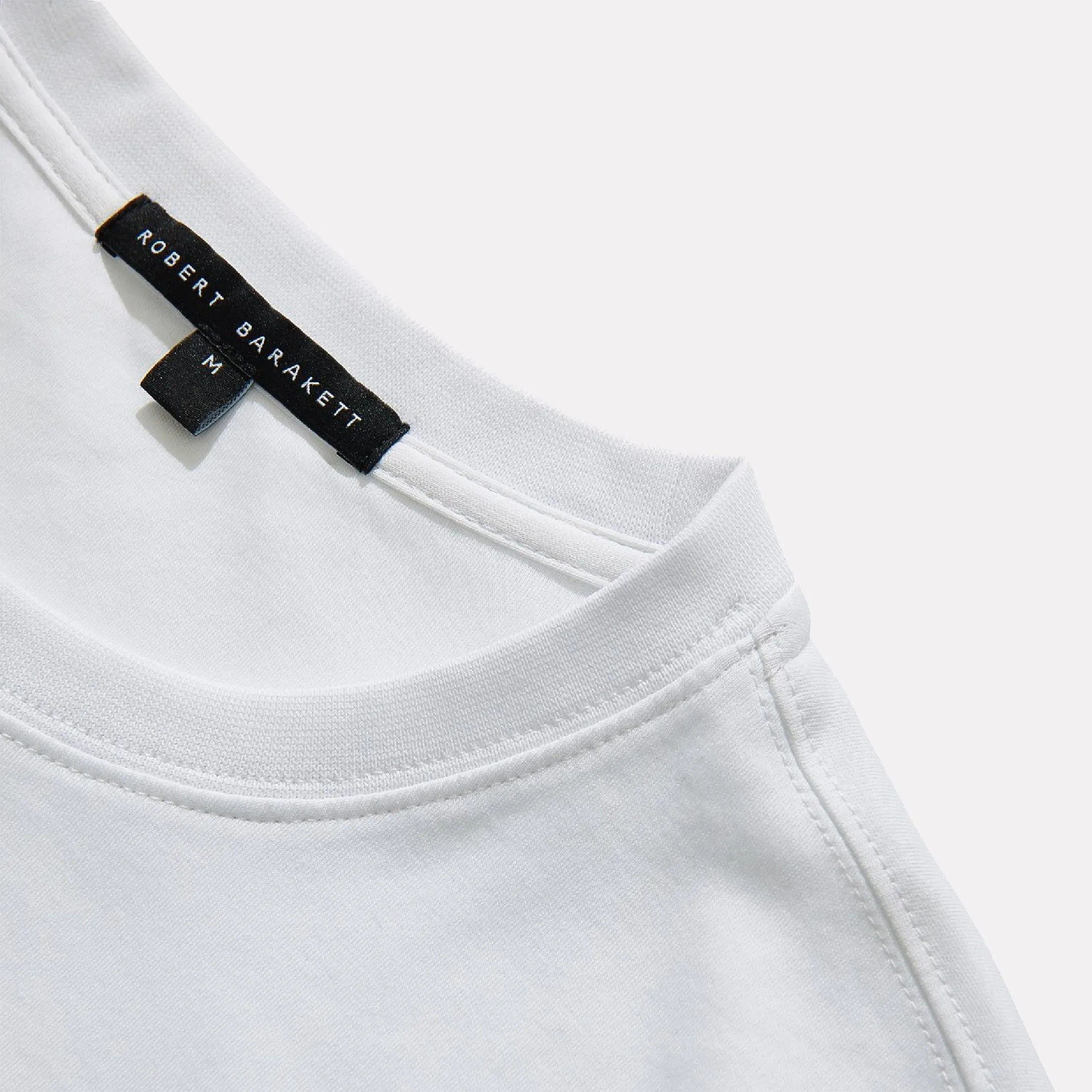 Barakett Short Sleeve Crew Neck Tee-Shirt / White