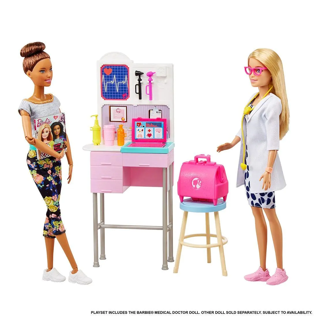 Barbie Medical Doctor Doll and Playset /  Ages: 3  Years