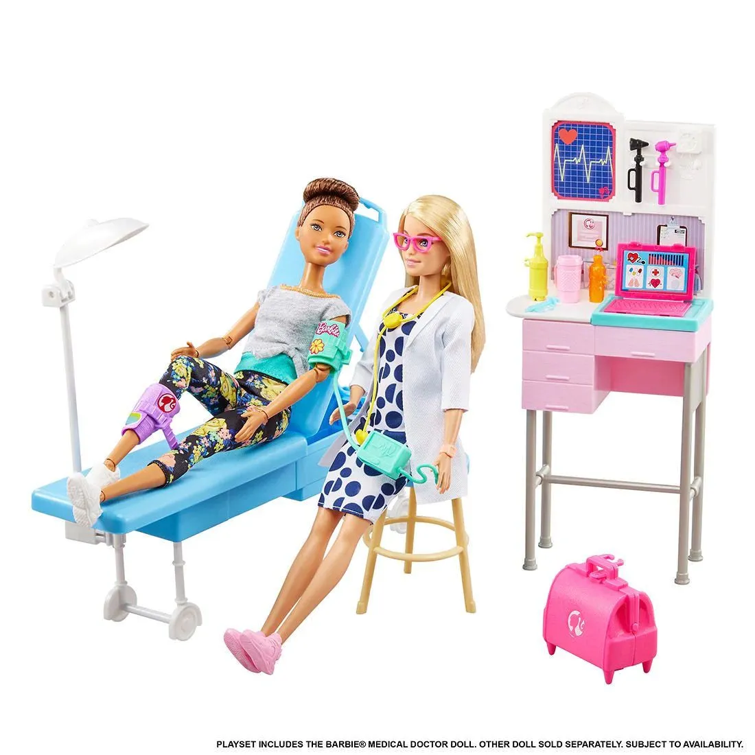 Barbie Medical Doctor Doll and Playset /  Ages: 3  Years