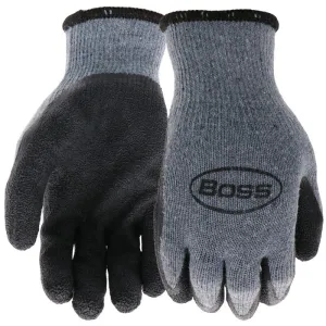 Boss Grip Series B32041-XL Coated Gloves, XL, Slip-On Cuff, Latex Coating, Polyester, Gray :PR: QUANTITY: 1