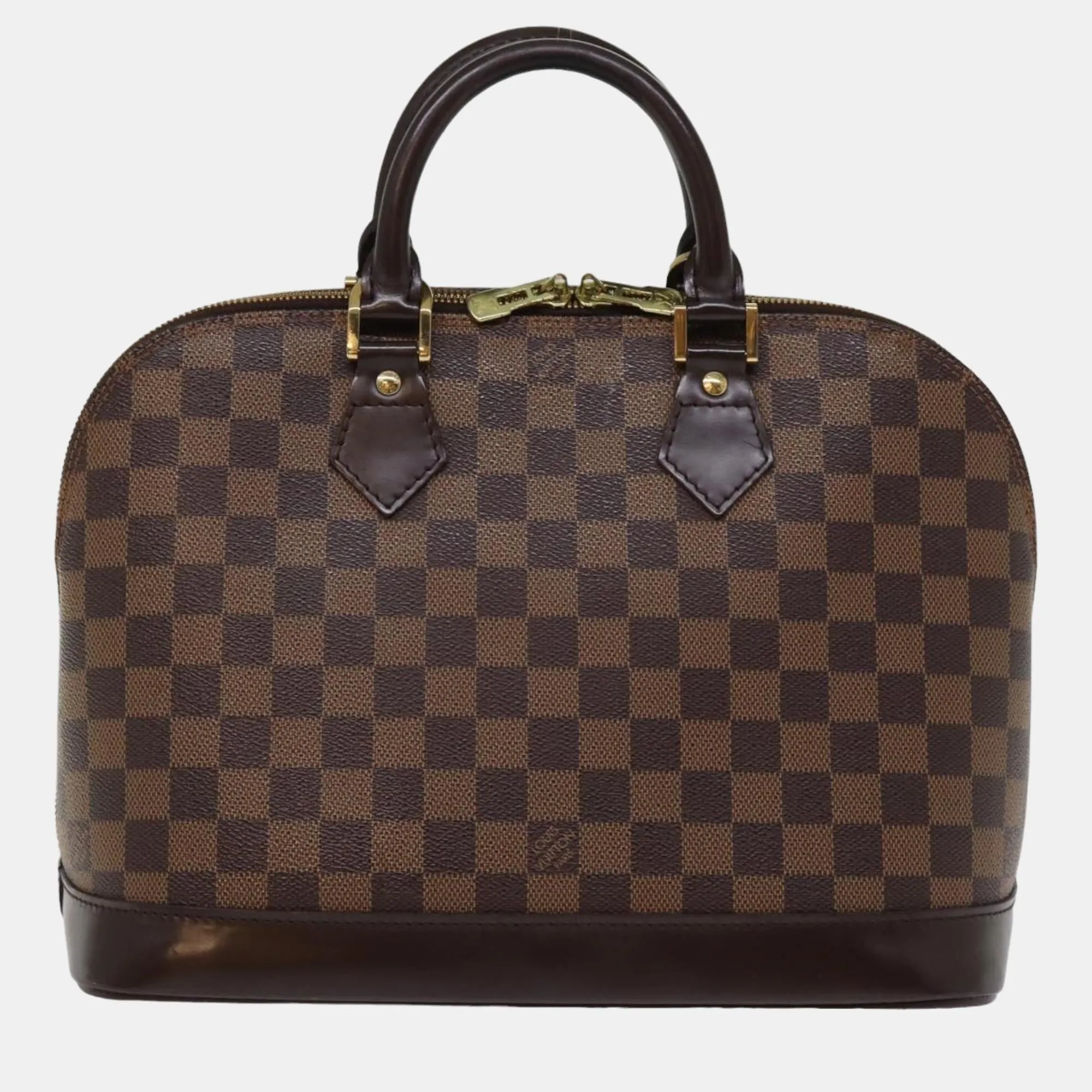 Brown Damier Ebene Canvas Alma handbag