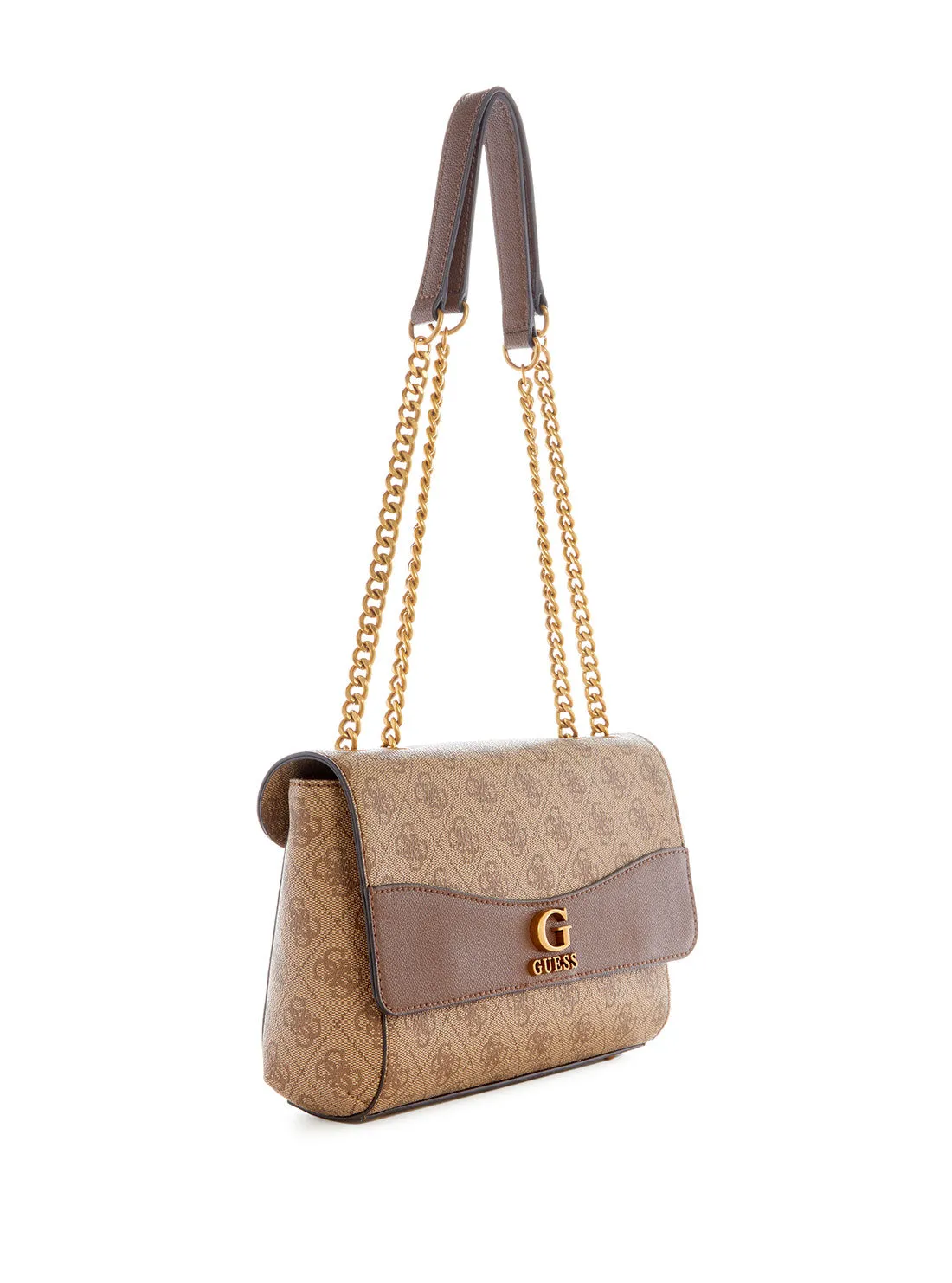 Brown Logo Nell Crossbody Bag