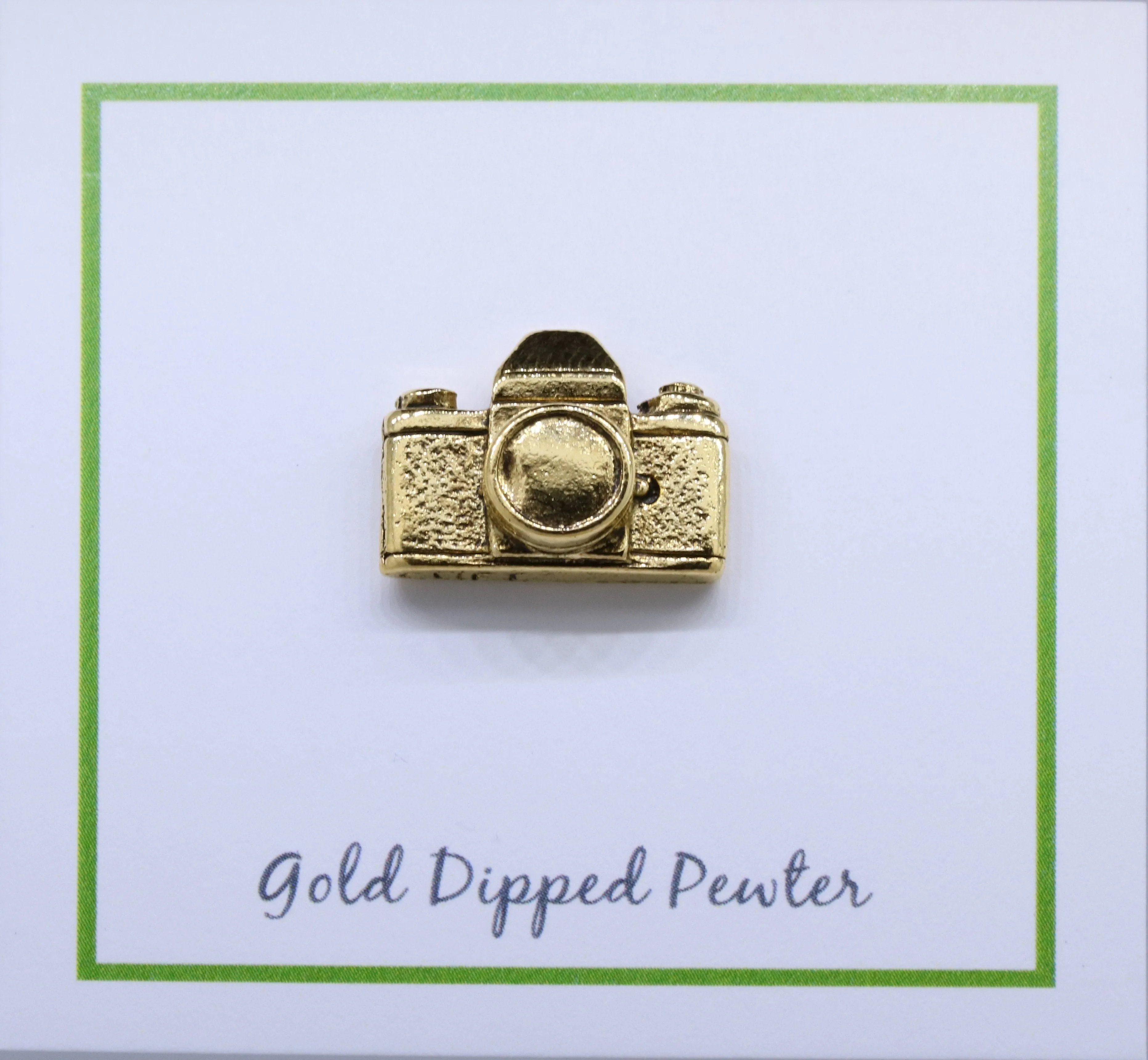 Camera Gold Lapel Pin