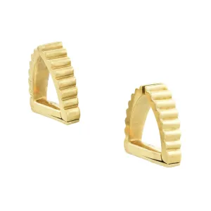 CARTIER Estate 18kt Fluted Stirrup Cufflinks