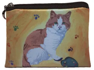 Cat Change Purse- Paw in the Paint