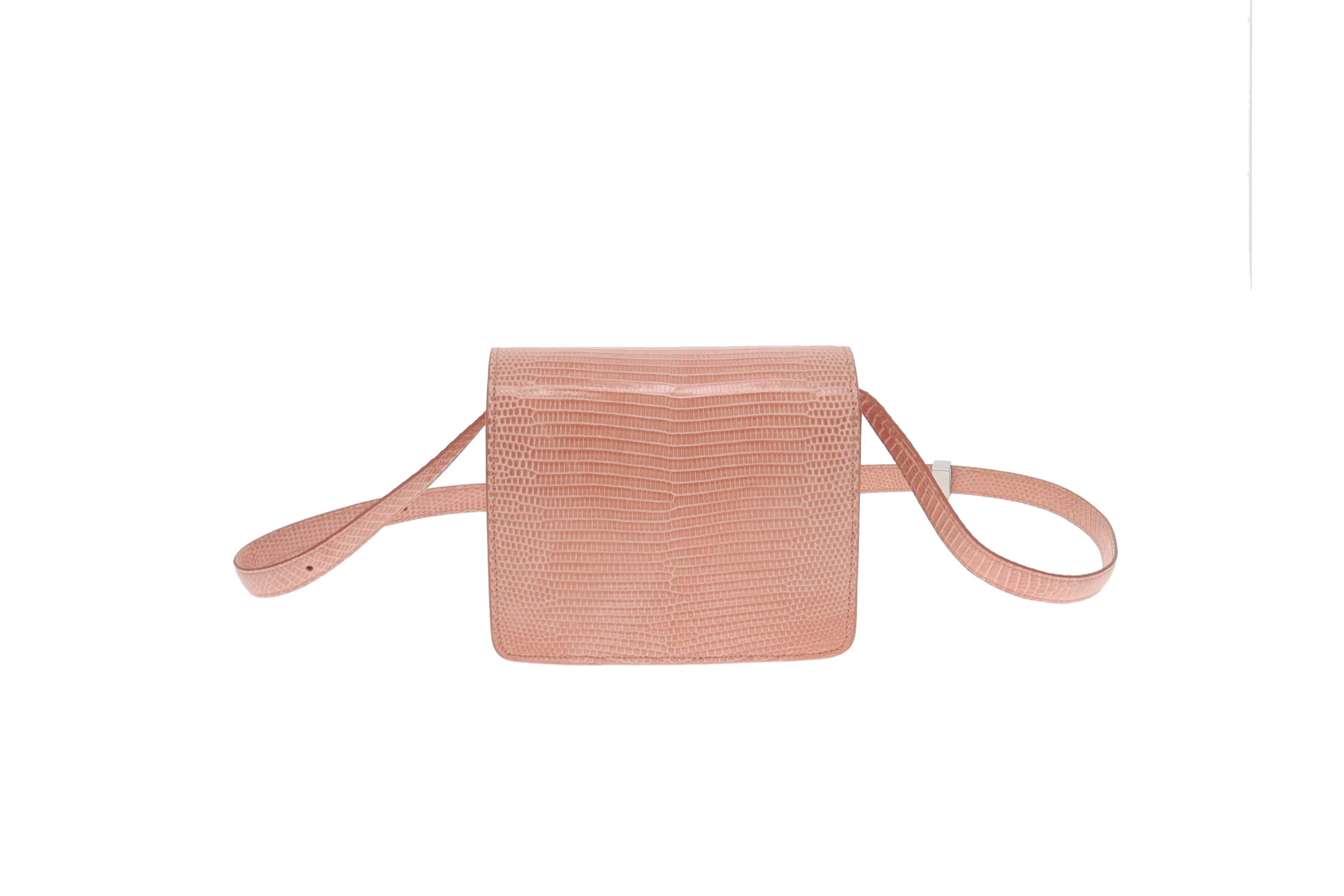 Celine Pink Lizard Small Classic Bag