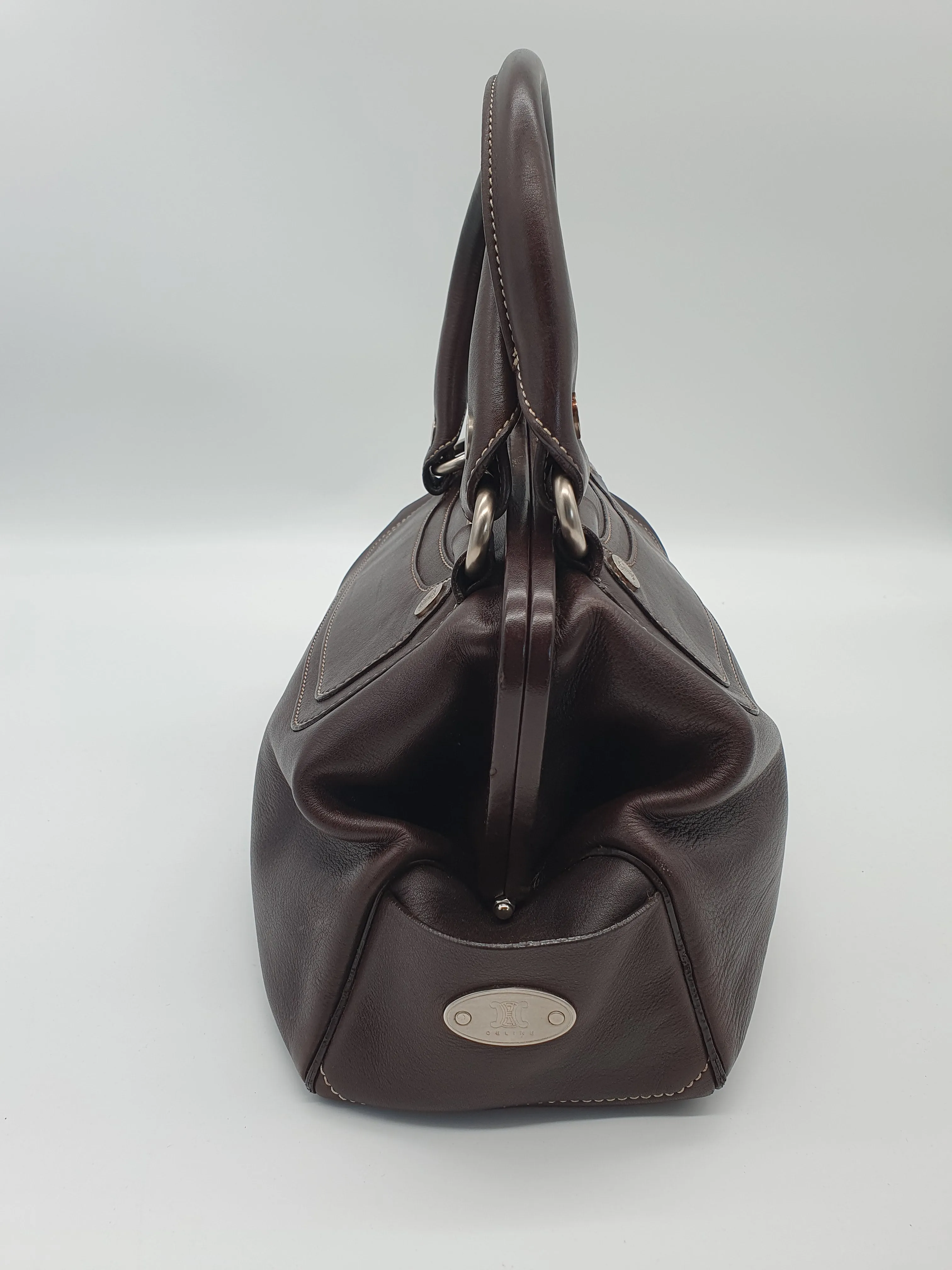 Celine vintage kiss lock handbag