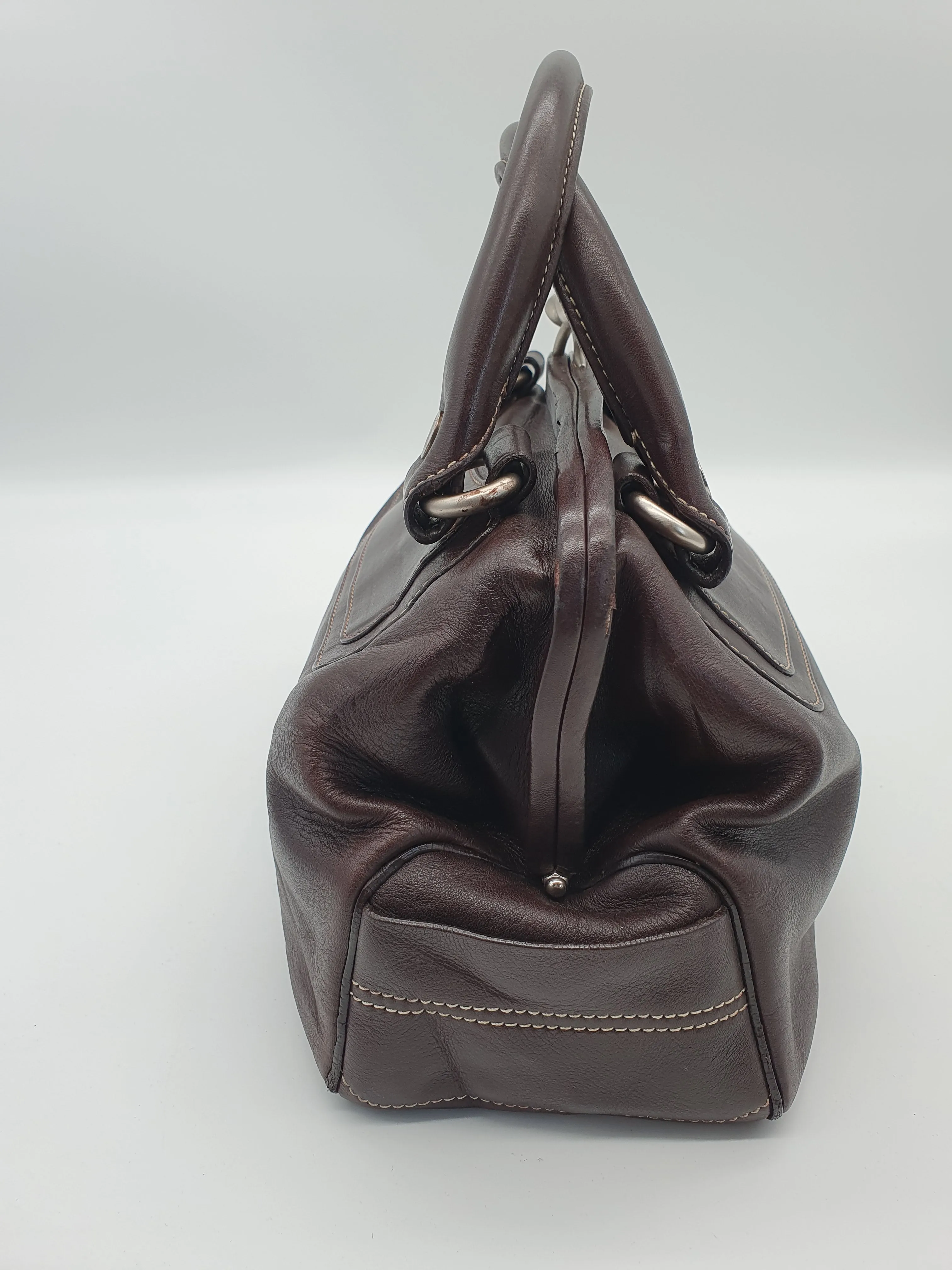 Celine vintage kiss lock handbag