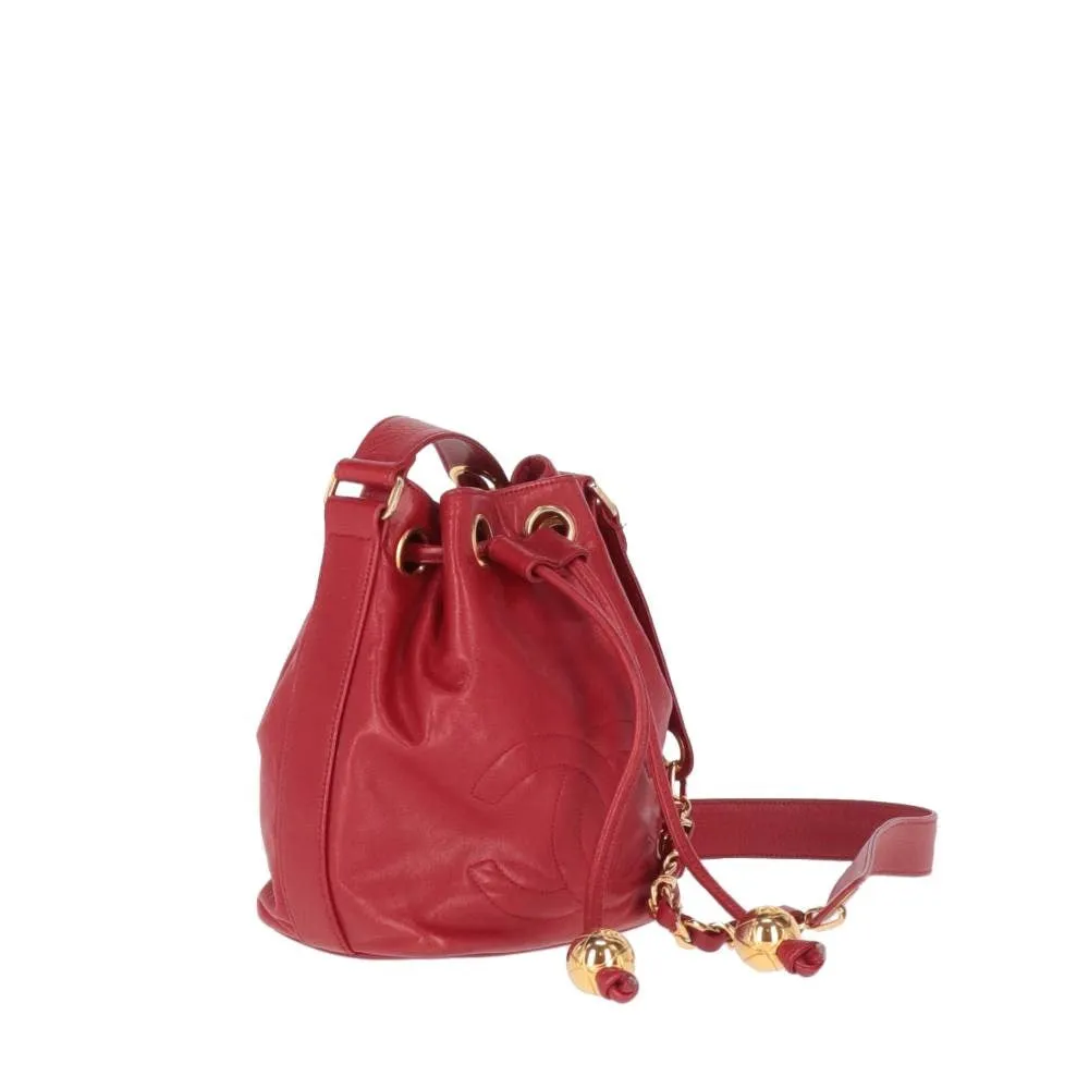 CHANEL Chanel Red Bucket Bag