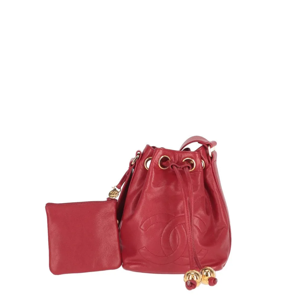 CHANEL Chanel Red Bucket Bag