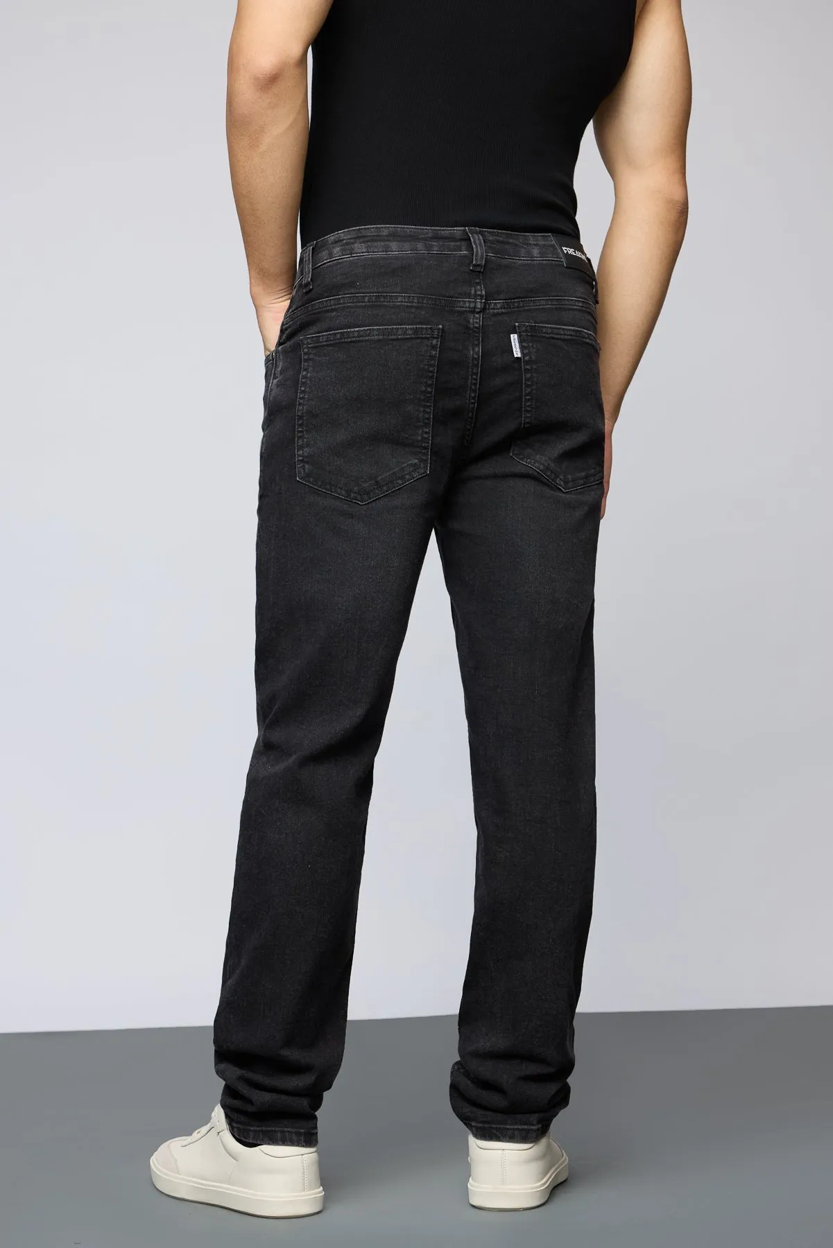 Charcoal Sleek Men's Slim Fit Jeans