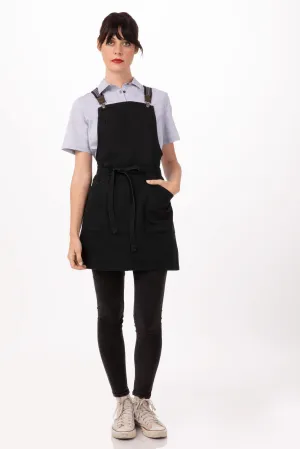 Chef Works Berkeley Petite Bib Apron- Jet Black