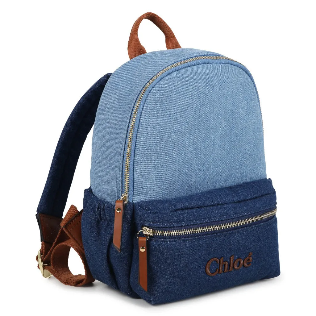 Chloé Kids Denim Backpack