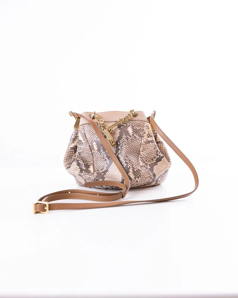 Chloe Python Bucket Bag