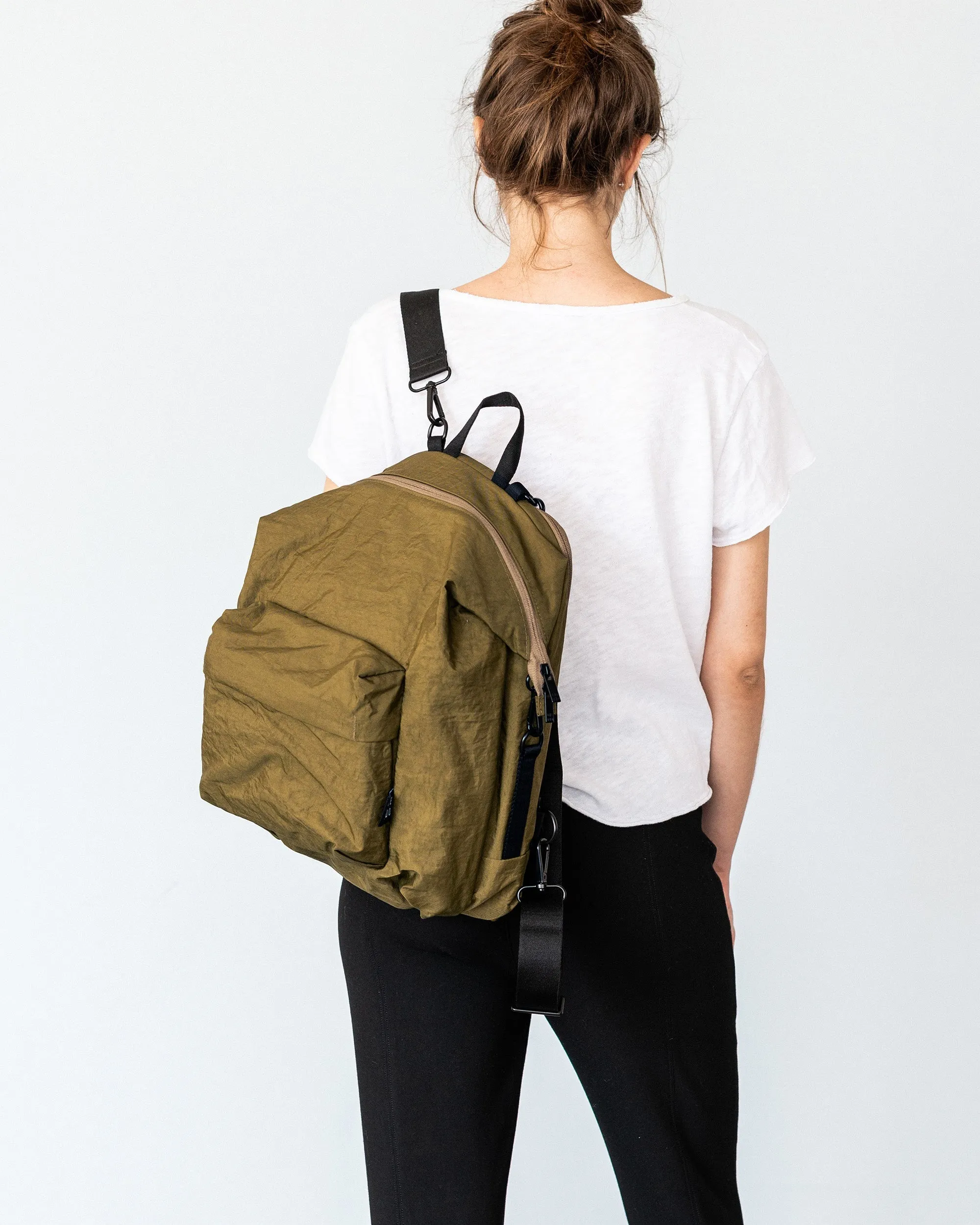 Classic Diaper Bag | Khaki Green Nylon