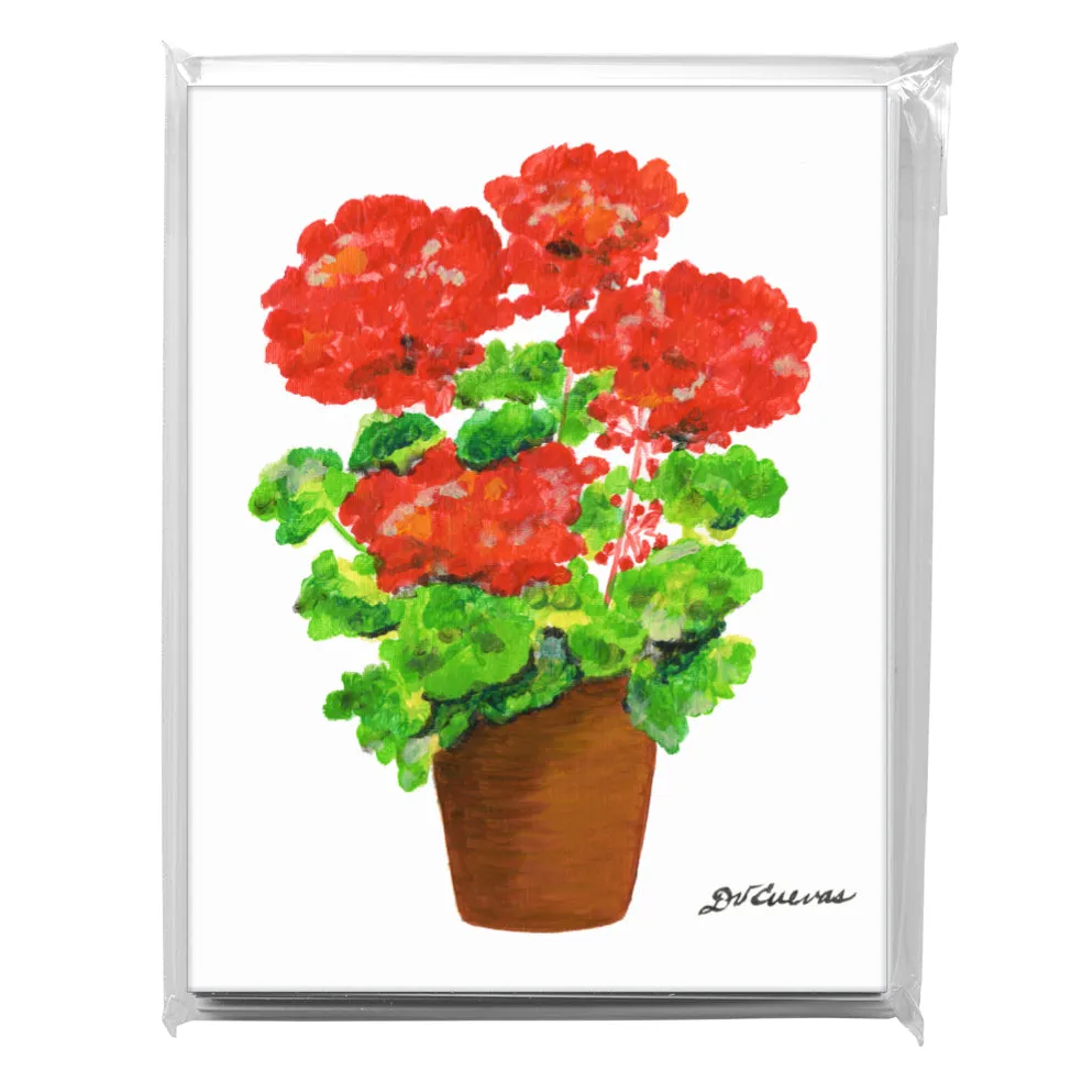 Classic Geranium, Greeting Card (7807)