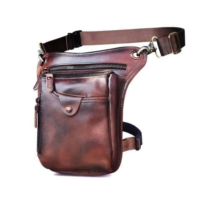 Classic Leather Shoulder Sling Bag