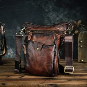 Classic Leather Shoulder Sling Bag