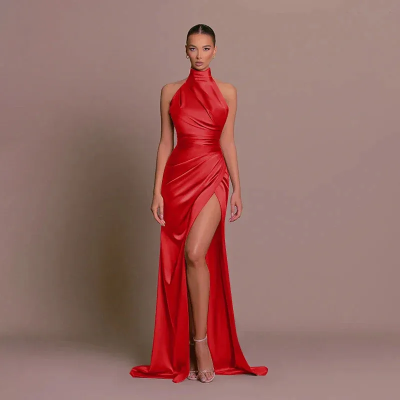 Cleo | Sleek Slit Gown