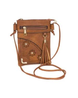 Cross Body Bag B5897-2 Caramel