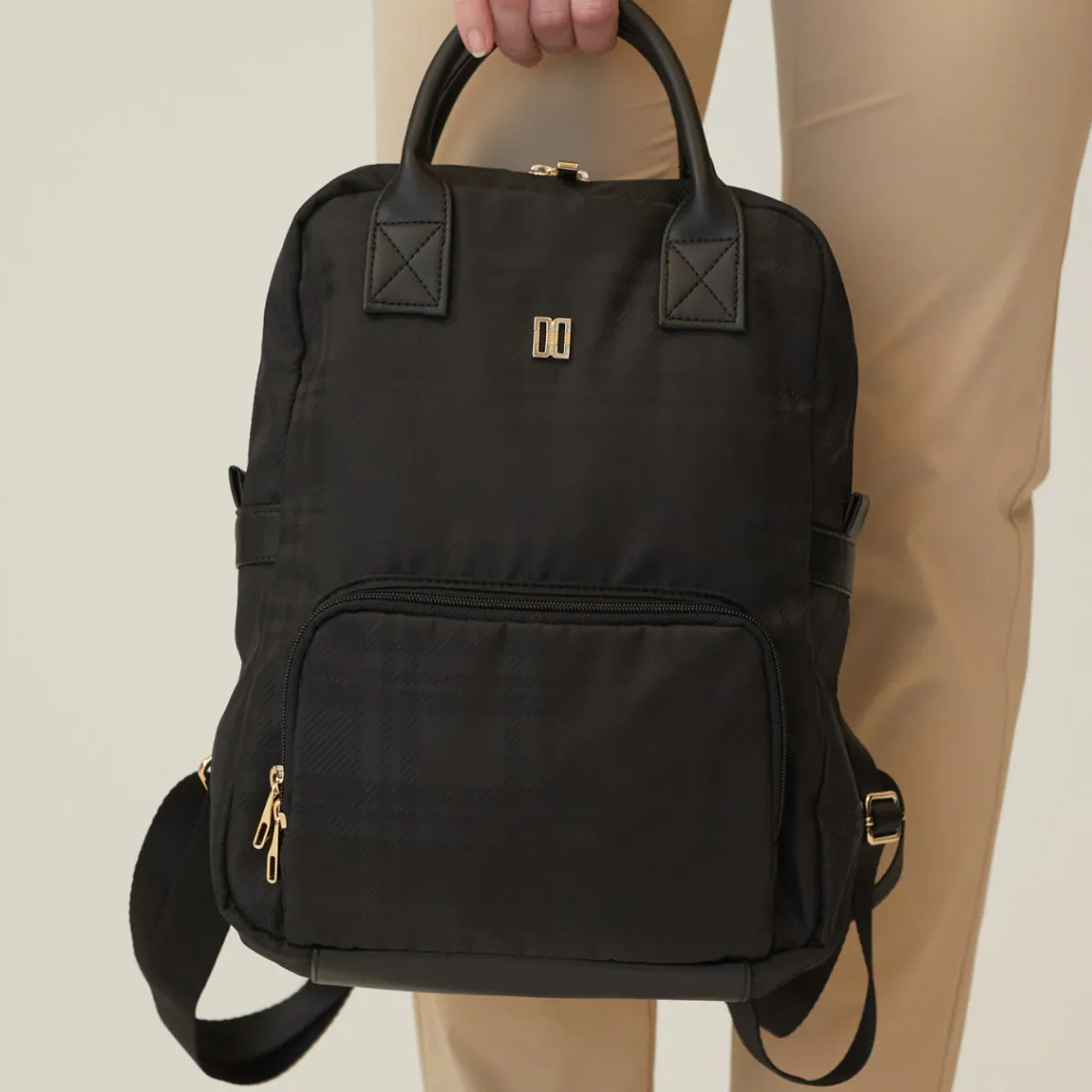 DAKS Black House Check Lightweight Daily Backpack / from Seoul, Korea