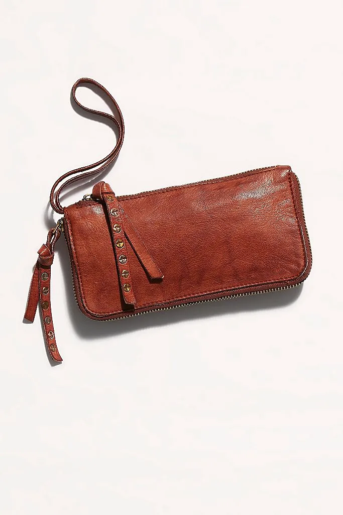 Distressed Wallet - Cognac