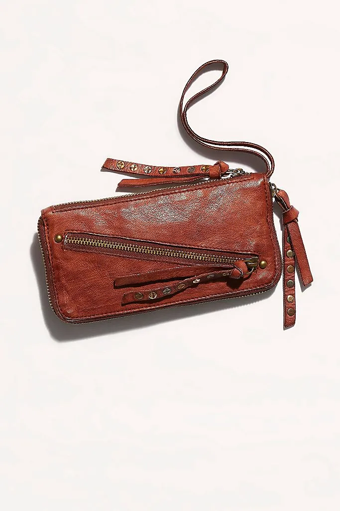 Distressed Wallet - Cognac