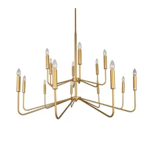 Elegant Gold Sleek Chandelier