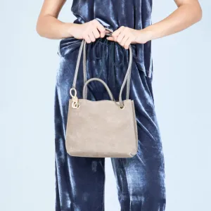 Elegant mini bucket bag with gold accents wholesale