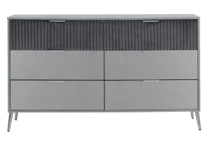 Enzo Dark Grey Dresser - Sleek Storage