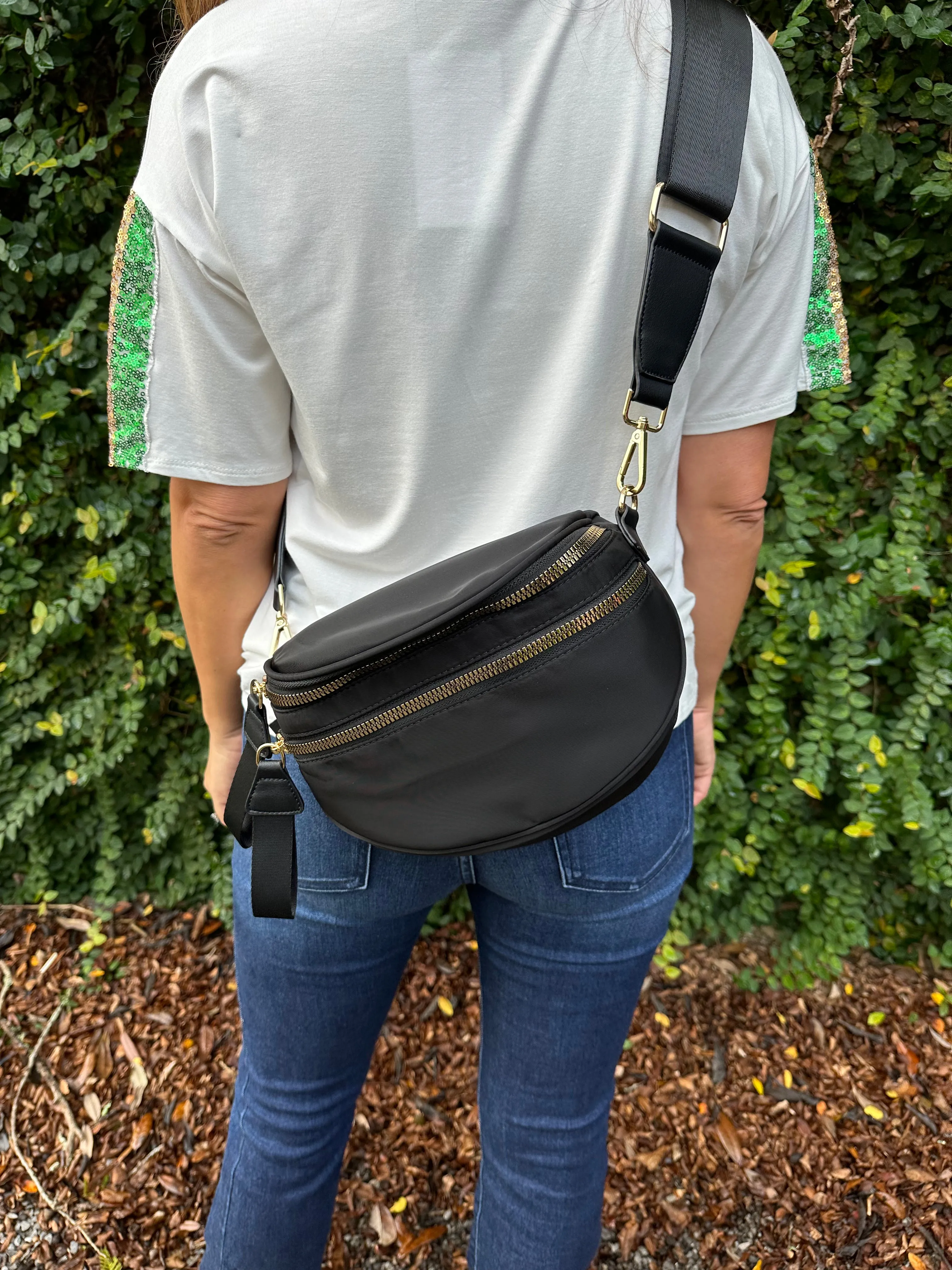 Fanny Pack Bag- Solid Black