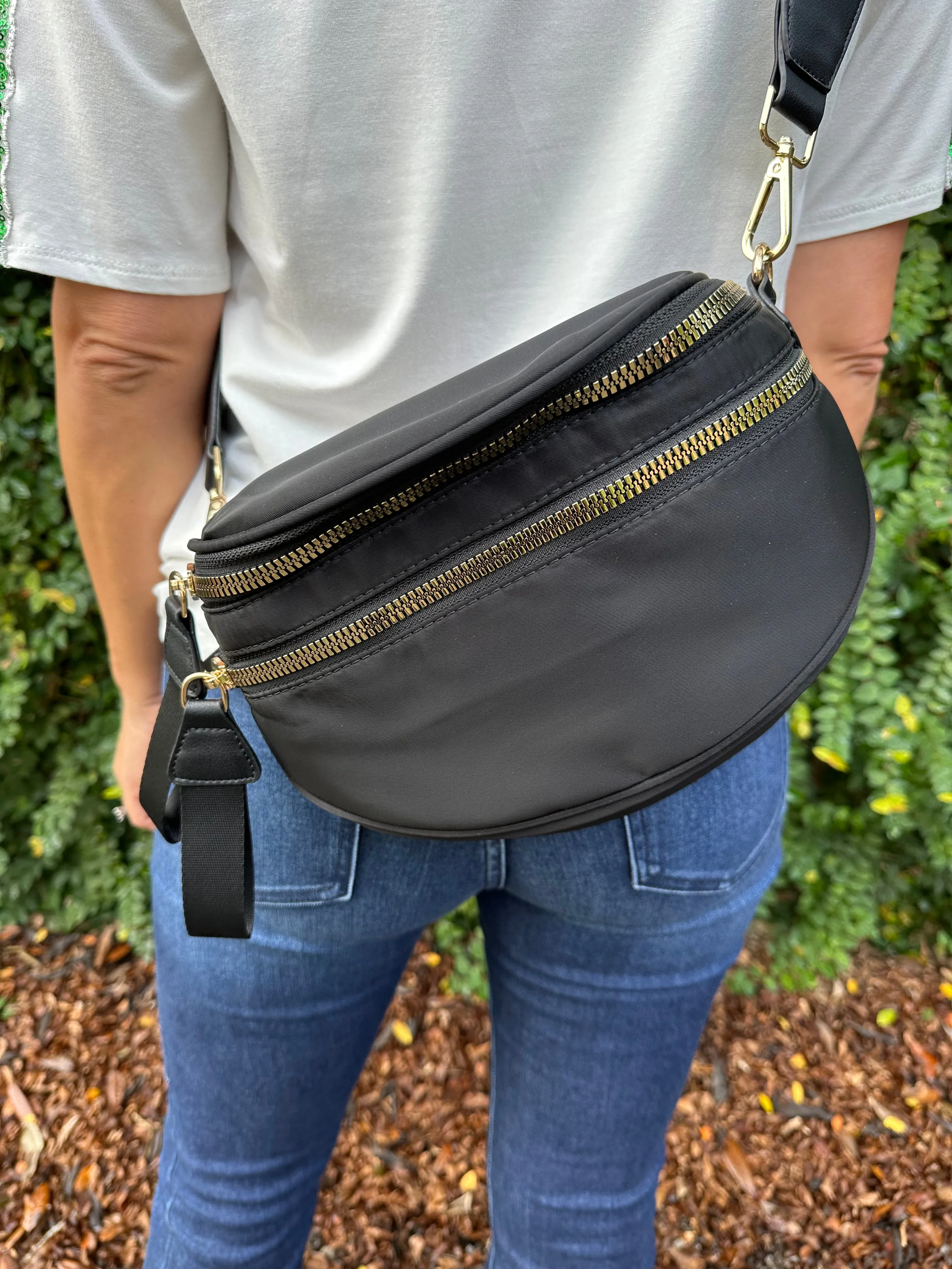 Fanny Pack Bag- Solid Black