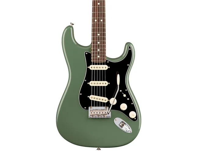 Fender American Professional Stratocaster Rosewood Fingerboard Electric Guitar Antique Olive