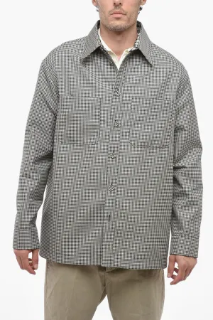 Fendi Houndstooth Patterned Reversible Trenchcoat