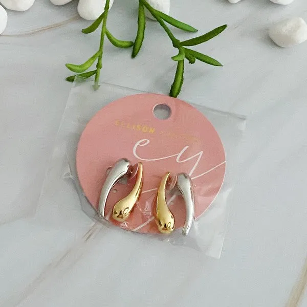 Front And Back Sleek Earrings