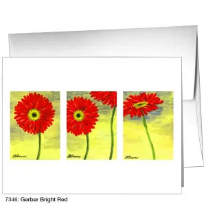 Gerber Bright Red, Greeting Card (7346)