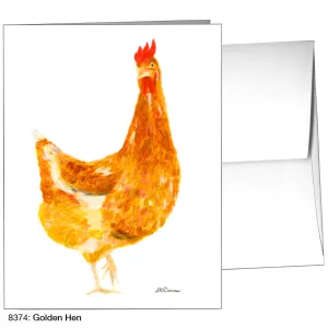 Golden Hen, Greeting Card (8374)